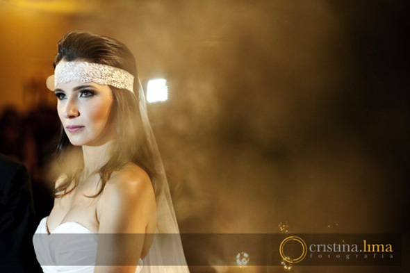 Headband da noiva Cecília Rodrigues
