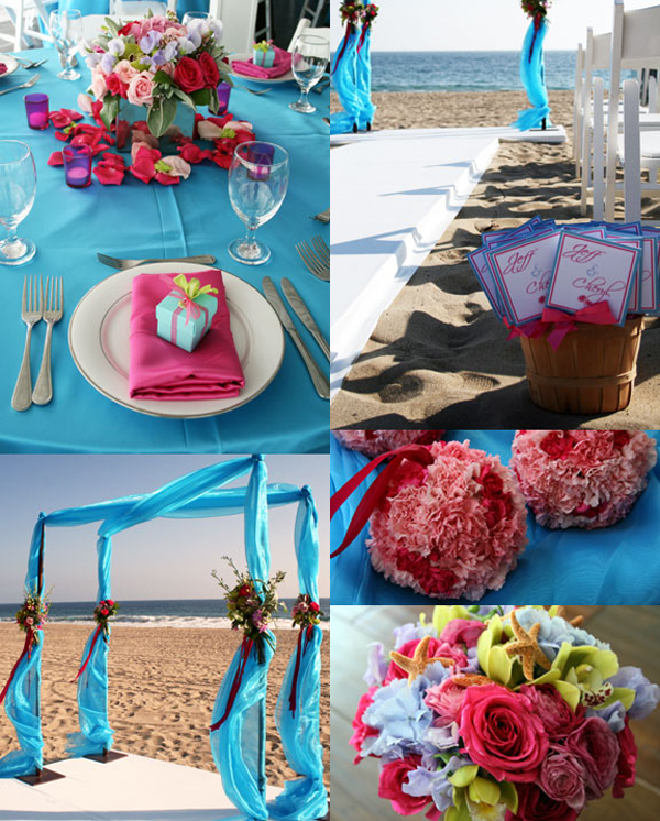 decoração de casamento na praia