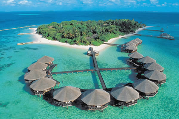 chalé nas Ilhas Maldivas
