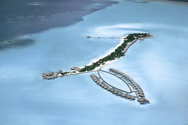 vista aérea da ilha malvina